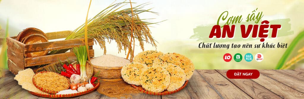 banner cơm sấy an việt 2